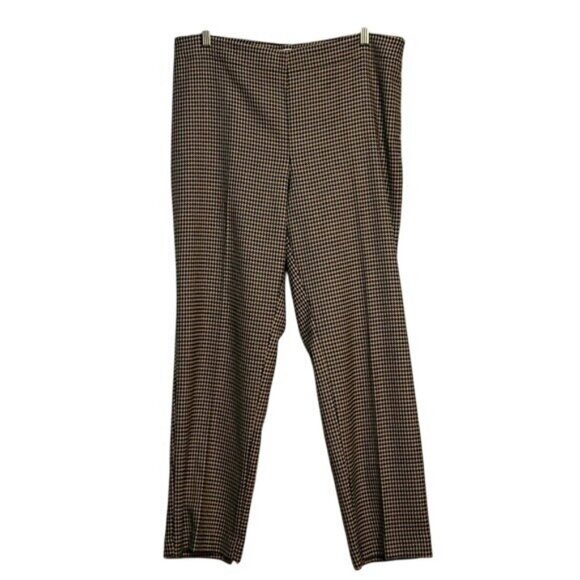 Talbots Houndstooth Womens Pants Size 14P Black & Beige Heritage Collection - Picture 2 of 13